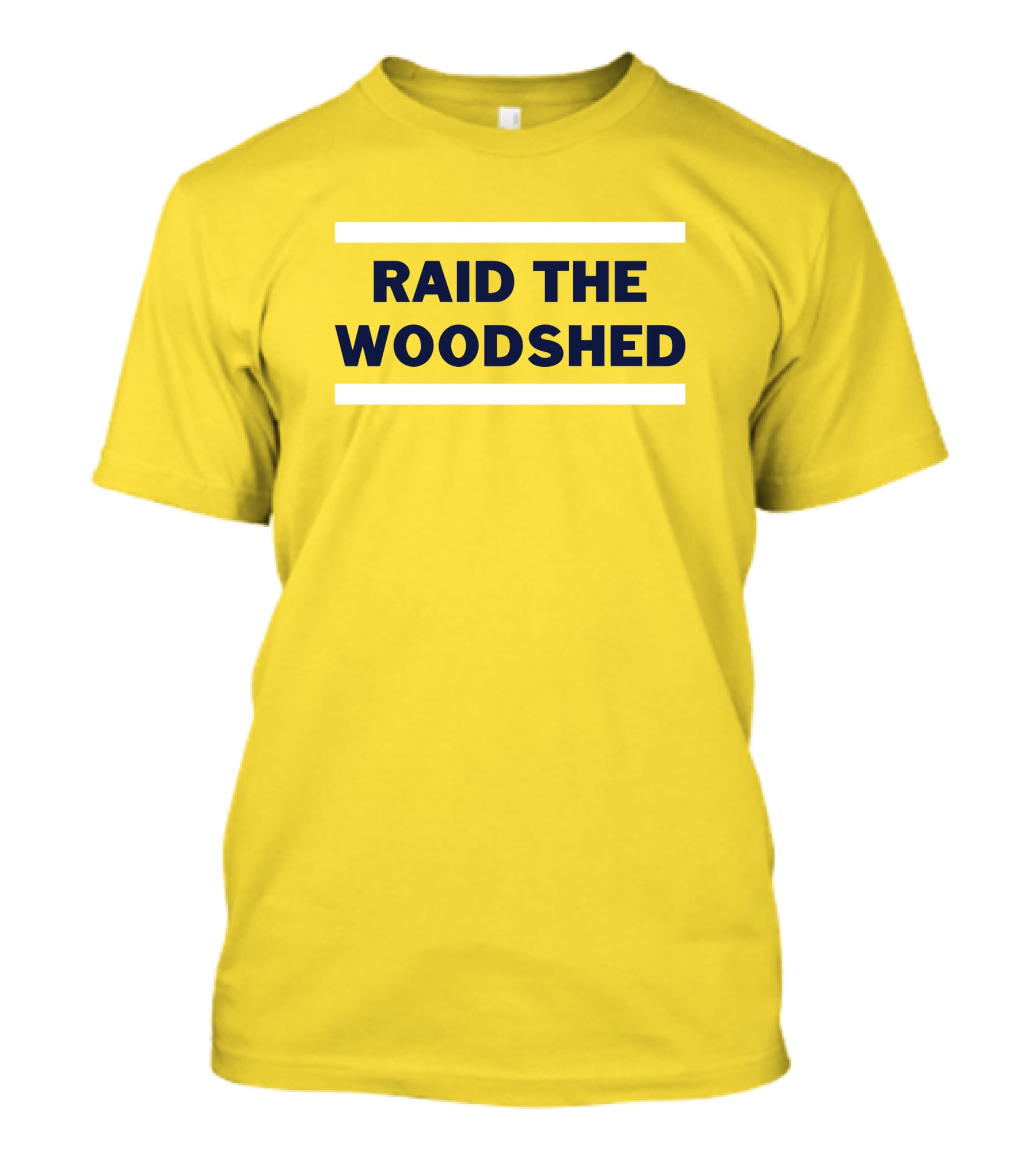 Dougie Tutter Raid The Woodshed Bold Yellow T-Shirt