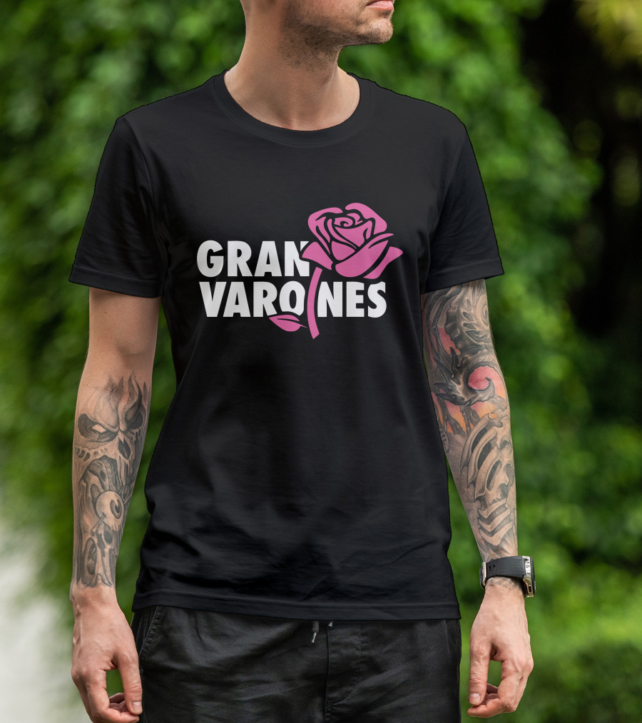 Gran Varones Rose Graphic Merch T-Shirt