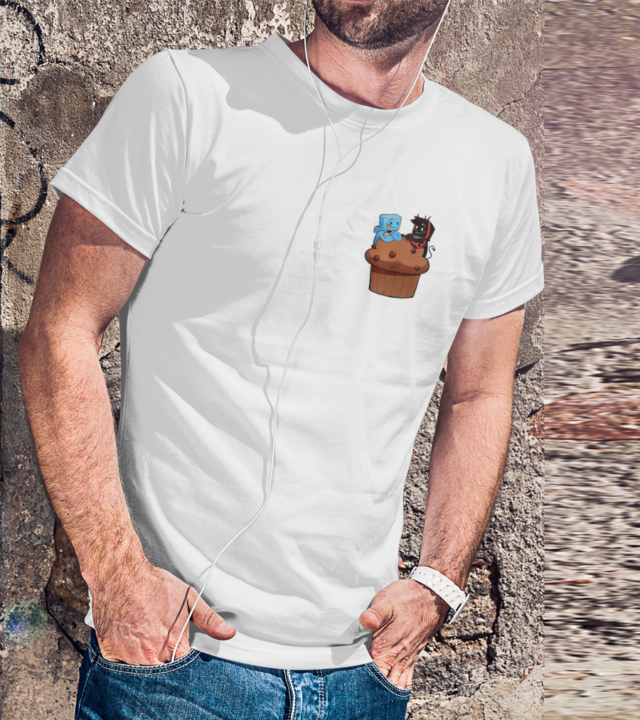 Skeppy And BadBoyHalo Muffin Character Illustration Merch T-Shirt