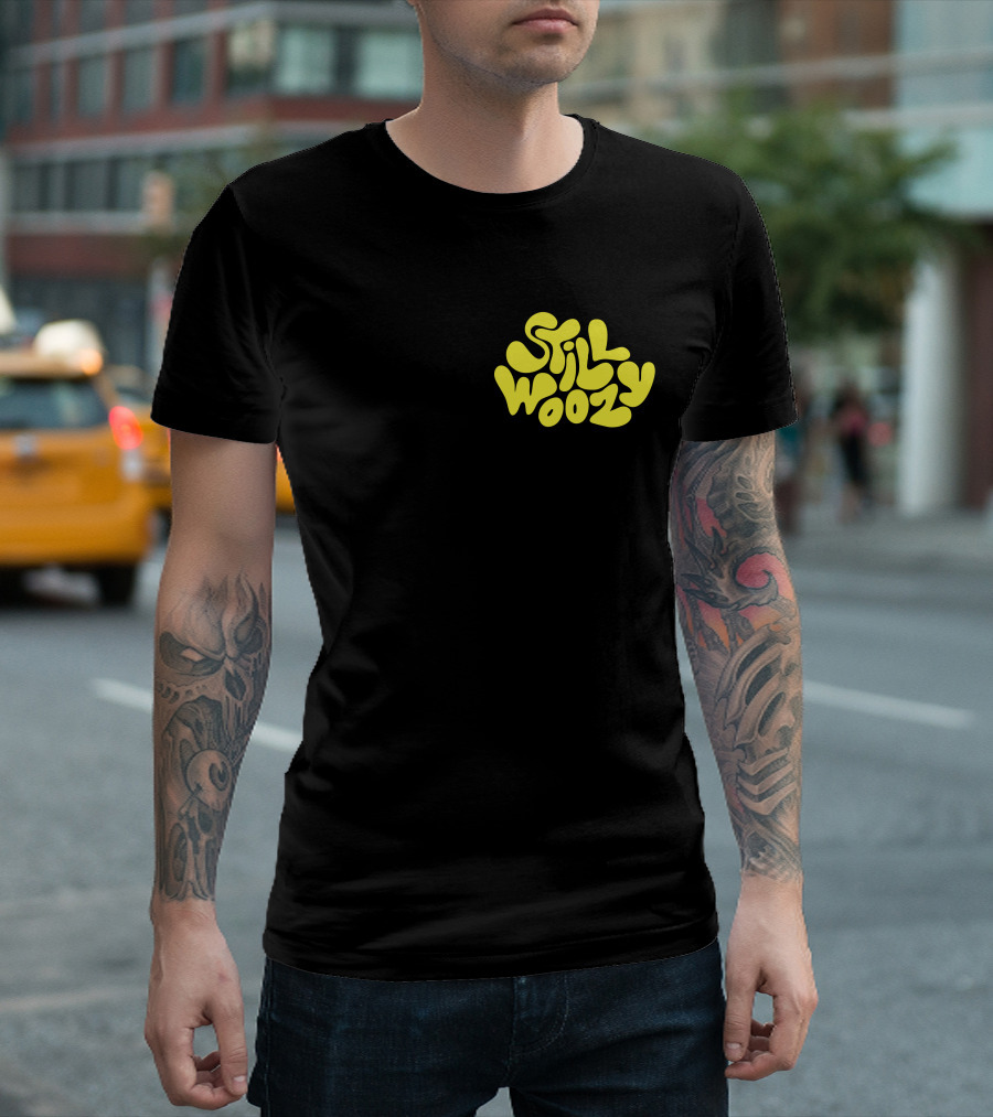 Still Woozy Yellow Text Merch T-Shirt