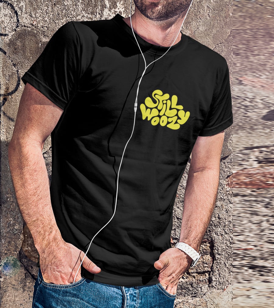 Still Woozy Yellow Text Merch T-Shirt