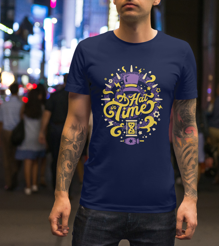 A Hat In Time Fangamer Merch Purple And Yellow Design With Hat And Hourglass T-Shirt