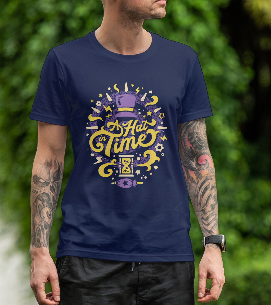 A Hat In Time Fangamer Merch Purple And Yellow Design With Hat And Hourglass T-Shirt