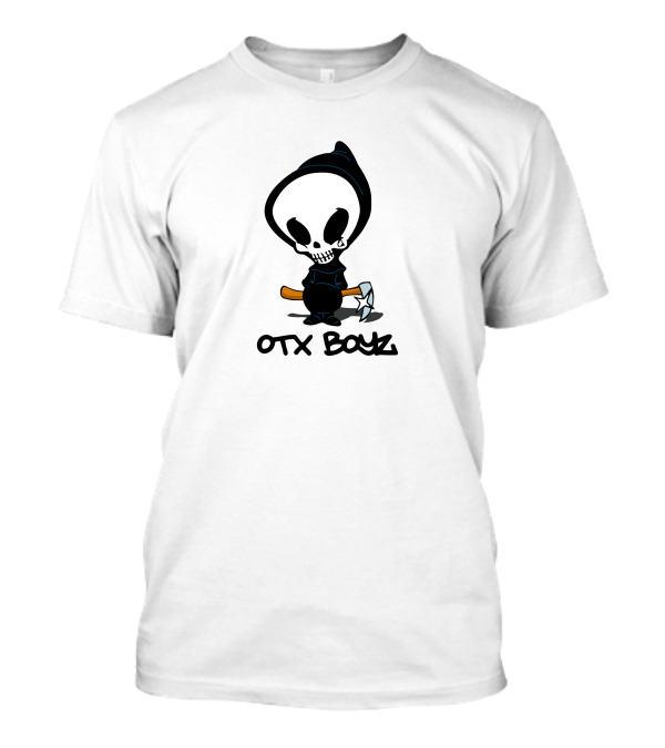 Ohgeesy Merch Geezyworld Death OTX Boyz Grim Reaper Cartoon T-Shirt