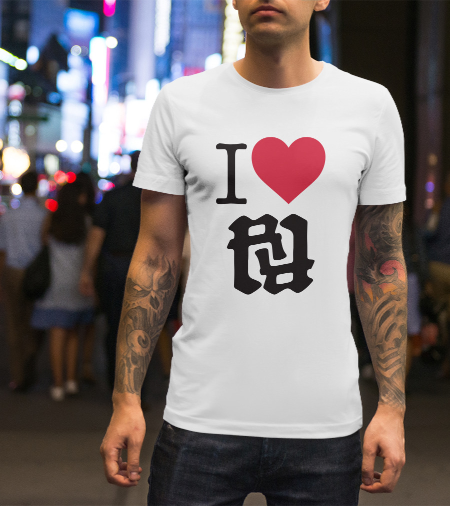 Kankan I Love RR Kanji Heart T-Shirt