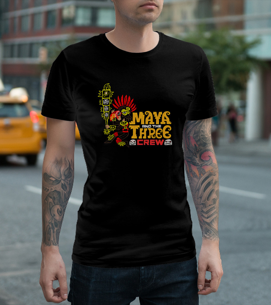 Maya And The Three Crew Jorge R Gutierrez Iconic Warrior T-Shirt