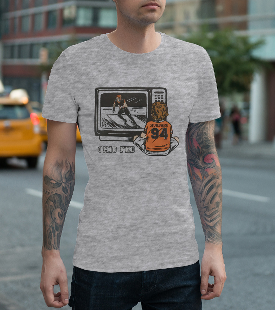Cincinnati Bengals Sam Hubbard Ohio Fed 94 TV Retro Football T-Shirt