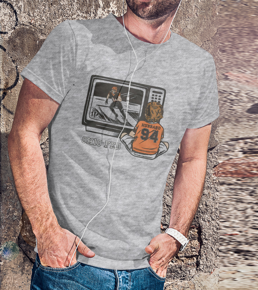 Cincinnati Bengals Sam Hubbard Ohio Fed 94 TV Retro Football T-Shirt