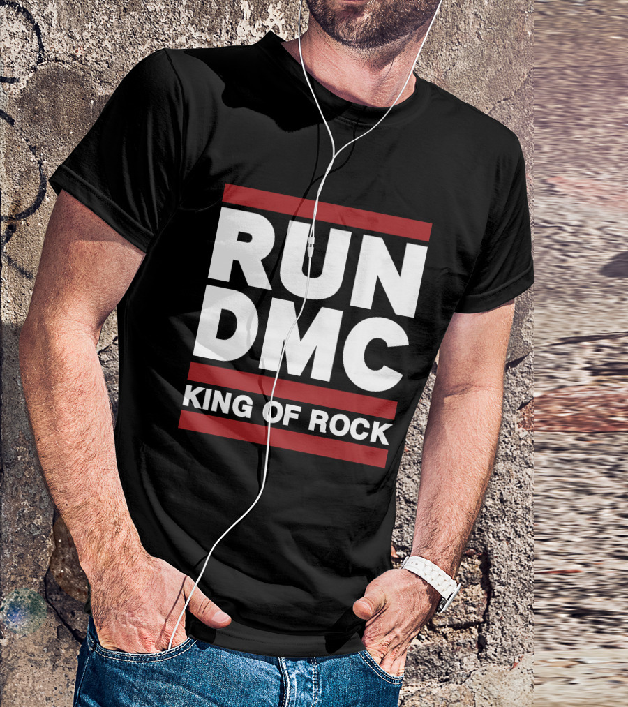 Allinhiphop Run DMC King Of Rock Retro T-Shirt