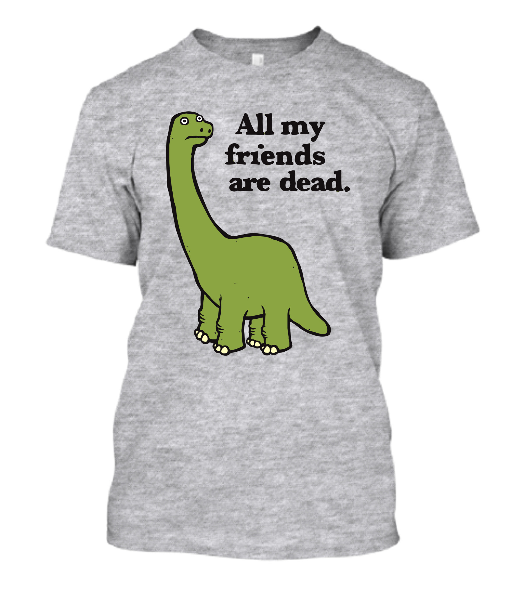 All My Friends Are Dead Dinosaur Gofroles Ripple Junction T-Shirt