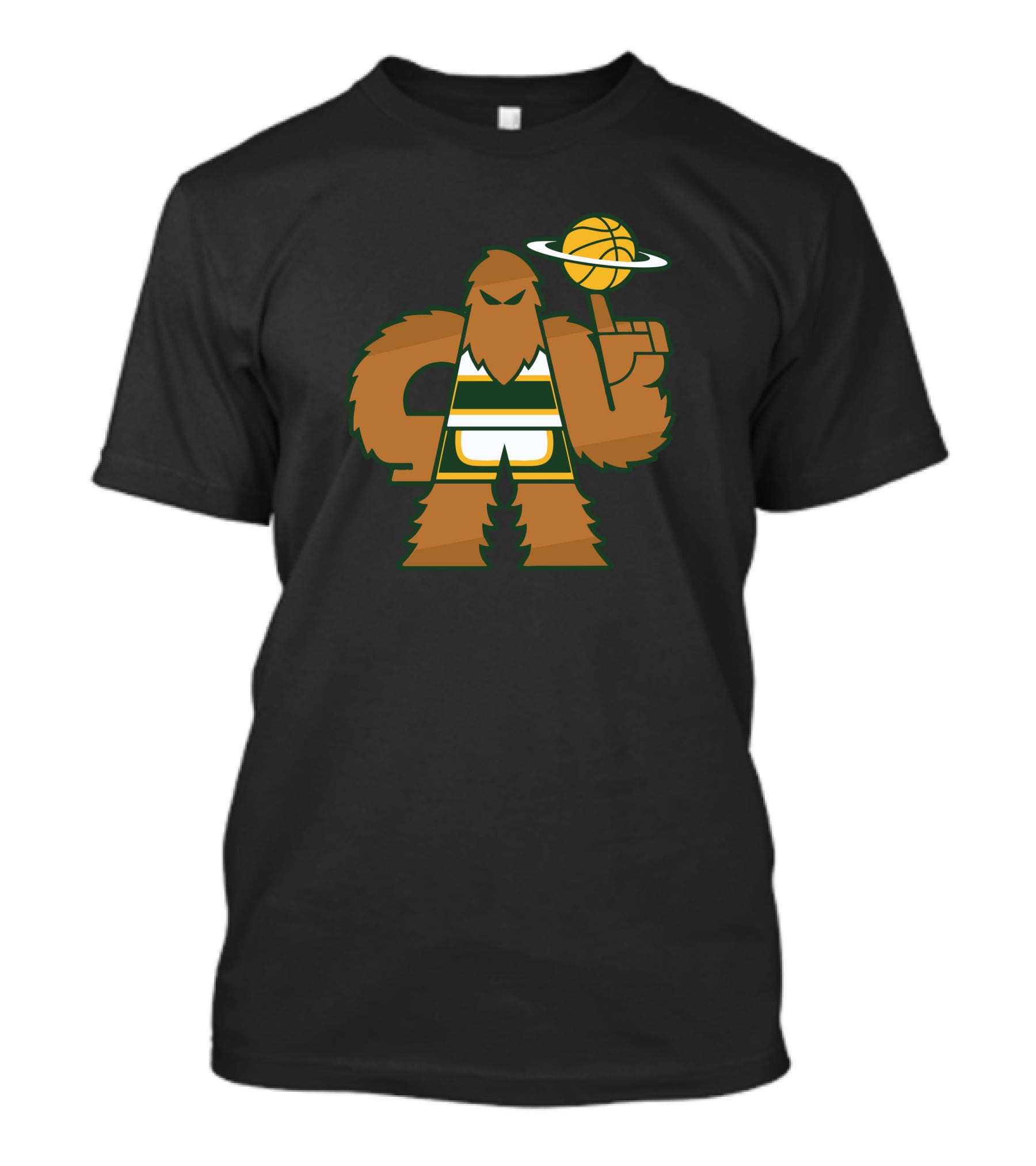 Simplyseattle Merch Super Squatch Basketball T-Shirt