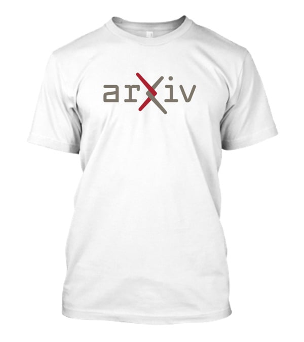 Arxiv Merch Scientific Preprint Archive Logo Red X T-Shirt