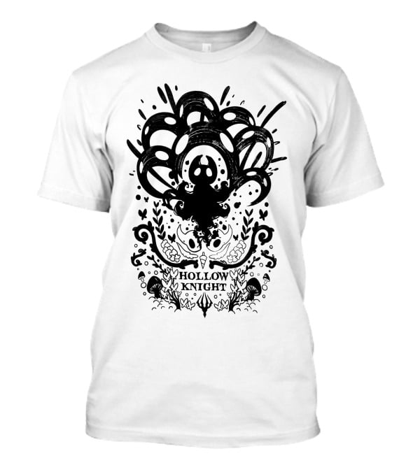Shirocreate Hollow Knight Silhouette And Abstract Line T-Shirt