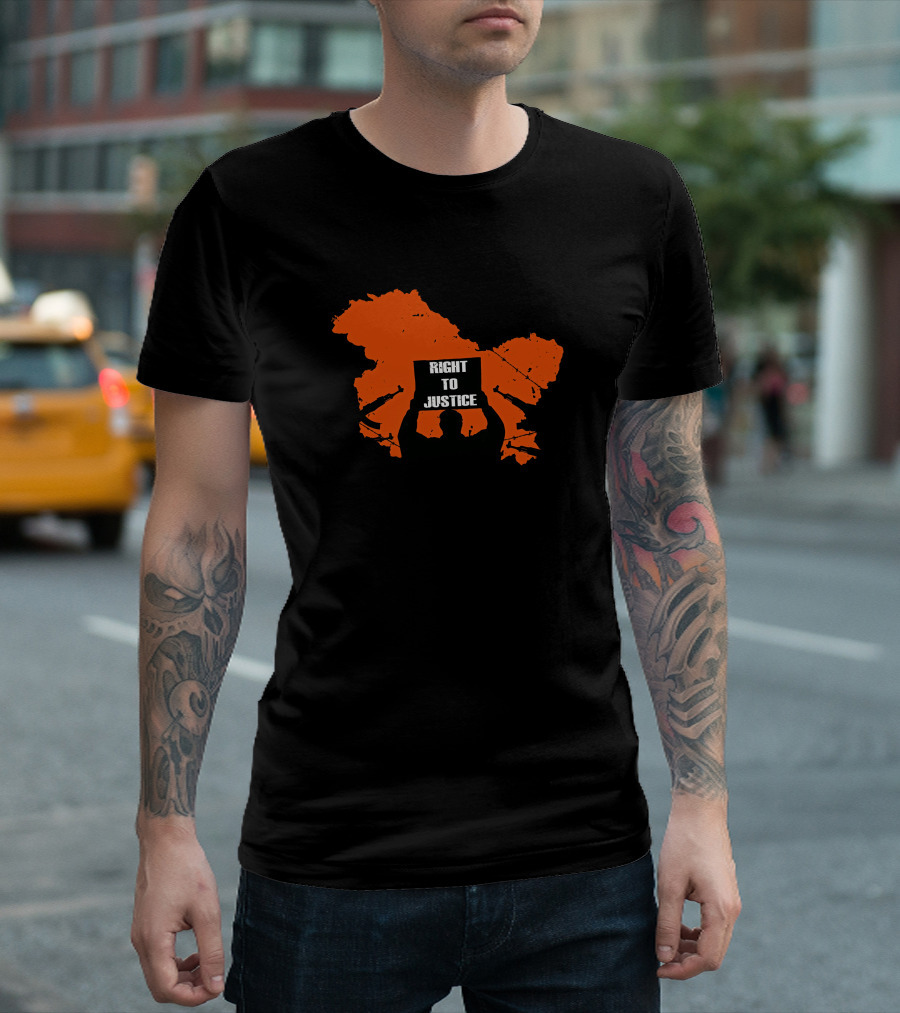 Vivek Ranjan Agnihotri Right to Justice Genocide Akshay Dhanak Kashmir Map T-Shirt