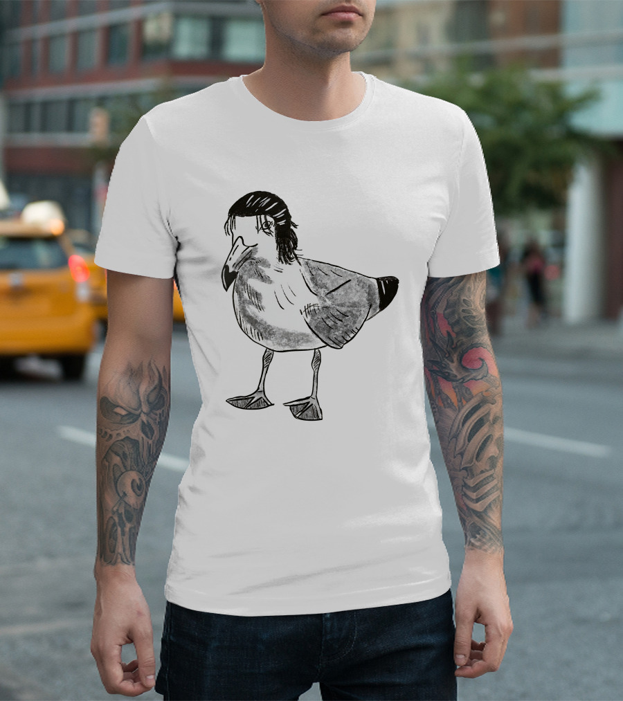 Eren Yeager Seagull Toast Guy Bird Anime Meme T-Shirt