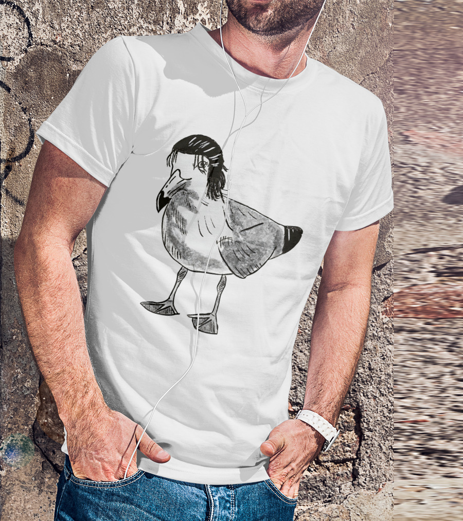 Eren Yeager Seagull Toast Guy Bird Anime Meme T-Shirt