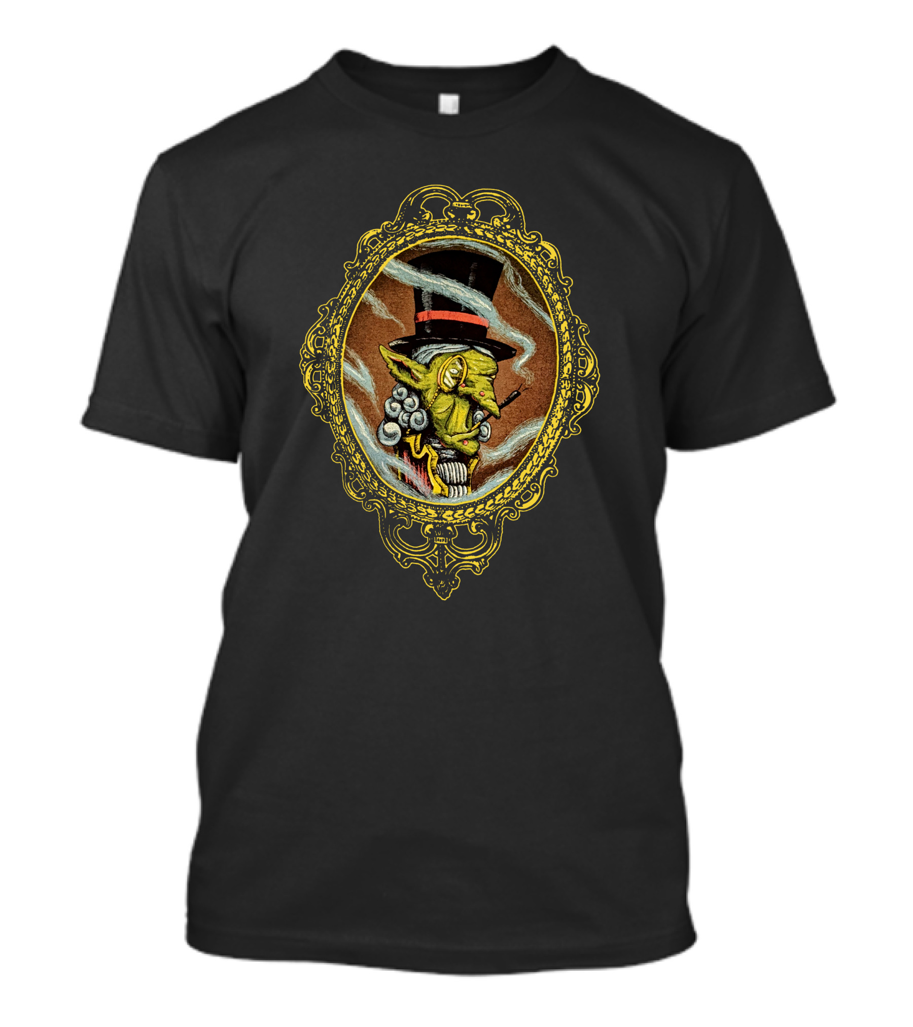 Nekrogoblikon Sophisticated Goblin Nerdmaid Pearl Vintage Cameo T-Shirt