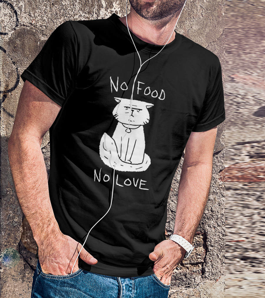 DeadByDayLightShop Meg's Cat No Food No Love T-Shirt