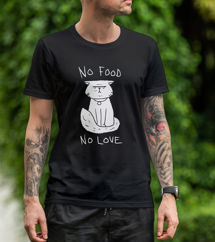 DeadByDayLightShop Meg's Cat No Food No Love T-Shirt