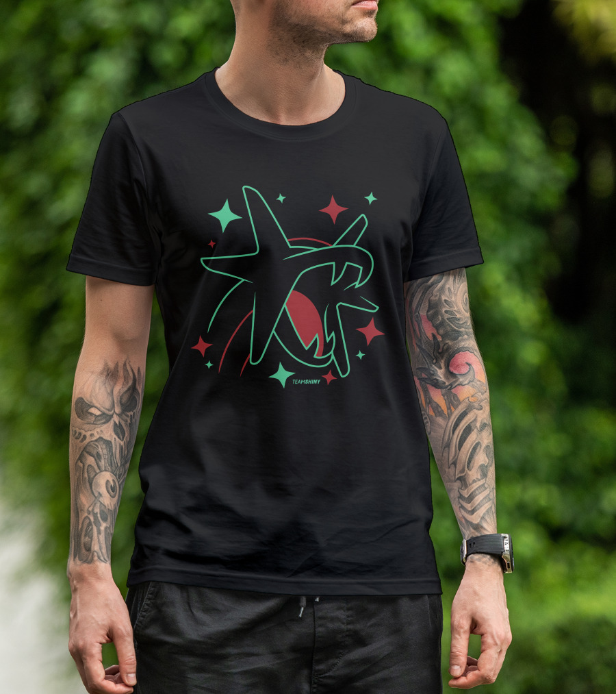 Adrive Merchland Team Shiny 373 Starry Neon Rayquaza T-Shirt