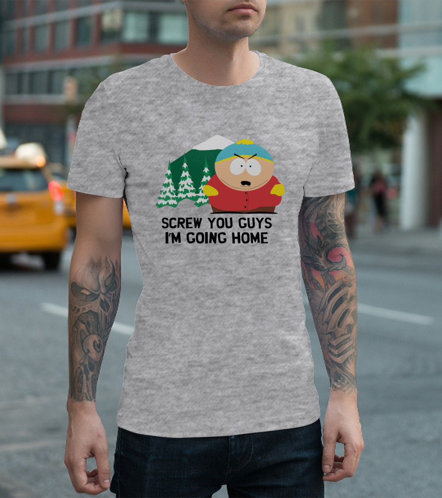 South Park Screw You Guys I'm Going Home Cartman Mountains Scene T-Shirt