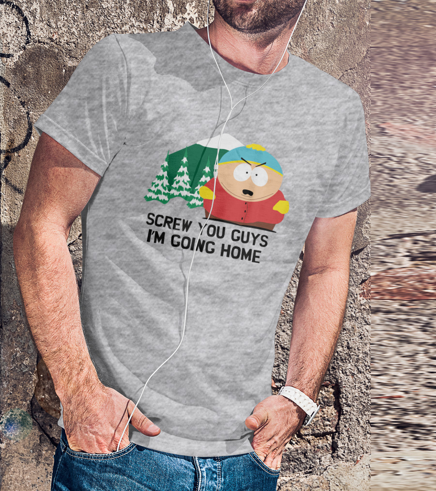 South Park Screw You Guys I'm Going Home Cartman Mountains Scene T-Shirt