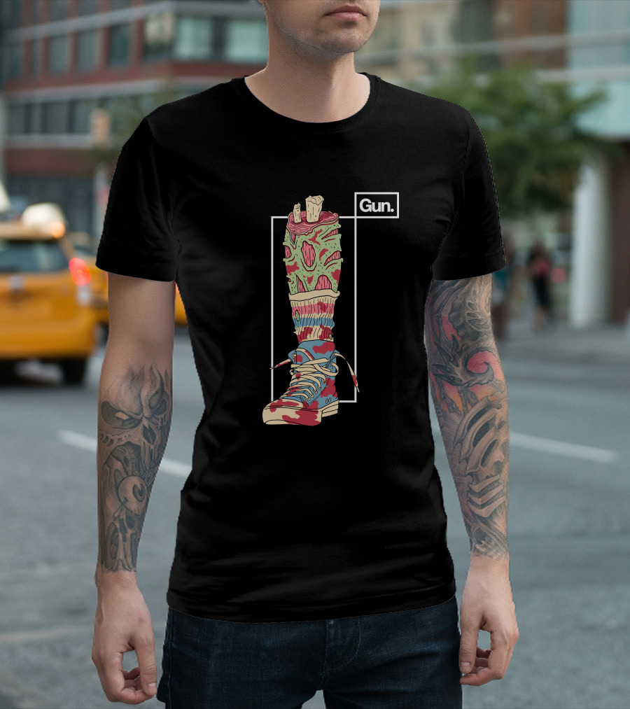 Guninteractive Shop Fresh Kicks Zombie Sneaker T-Shirt