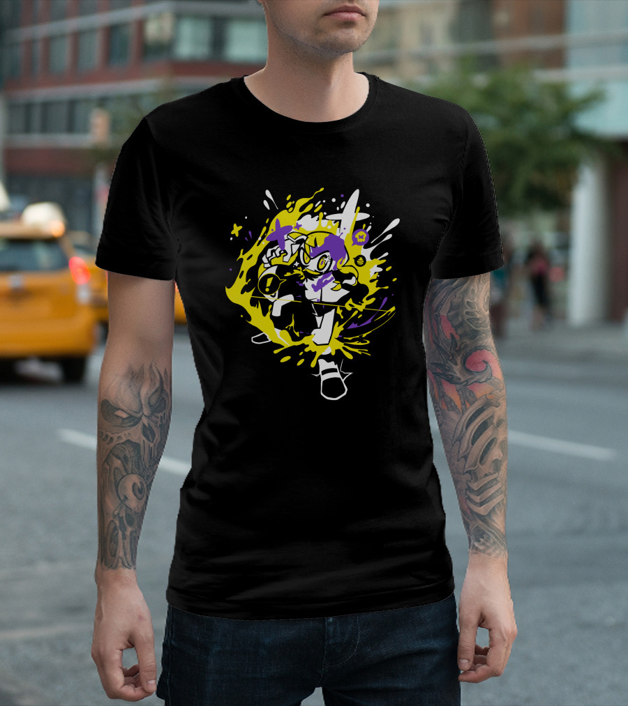The Yetee Shop Squid 3 Vibrant Supernova Leslie T-Shirt