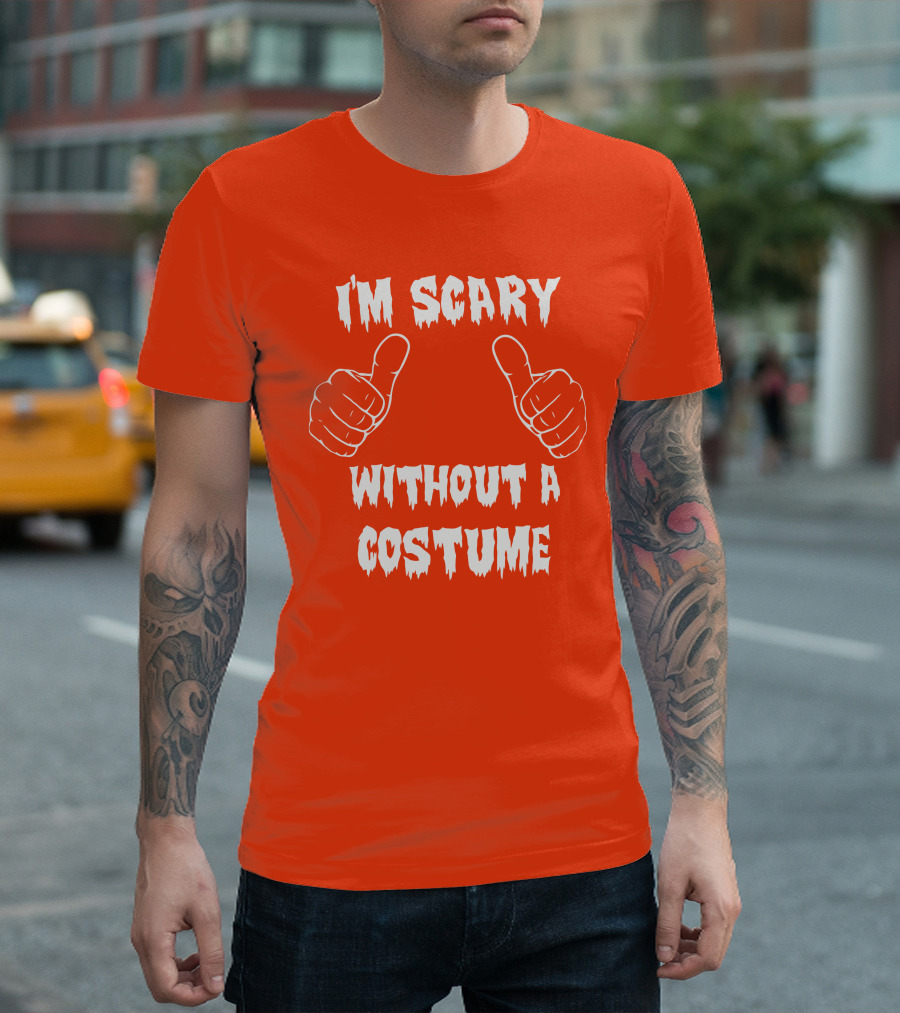 I'm Scary Without A Costume Thumbs Up Sinister Sidney T-Shirt