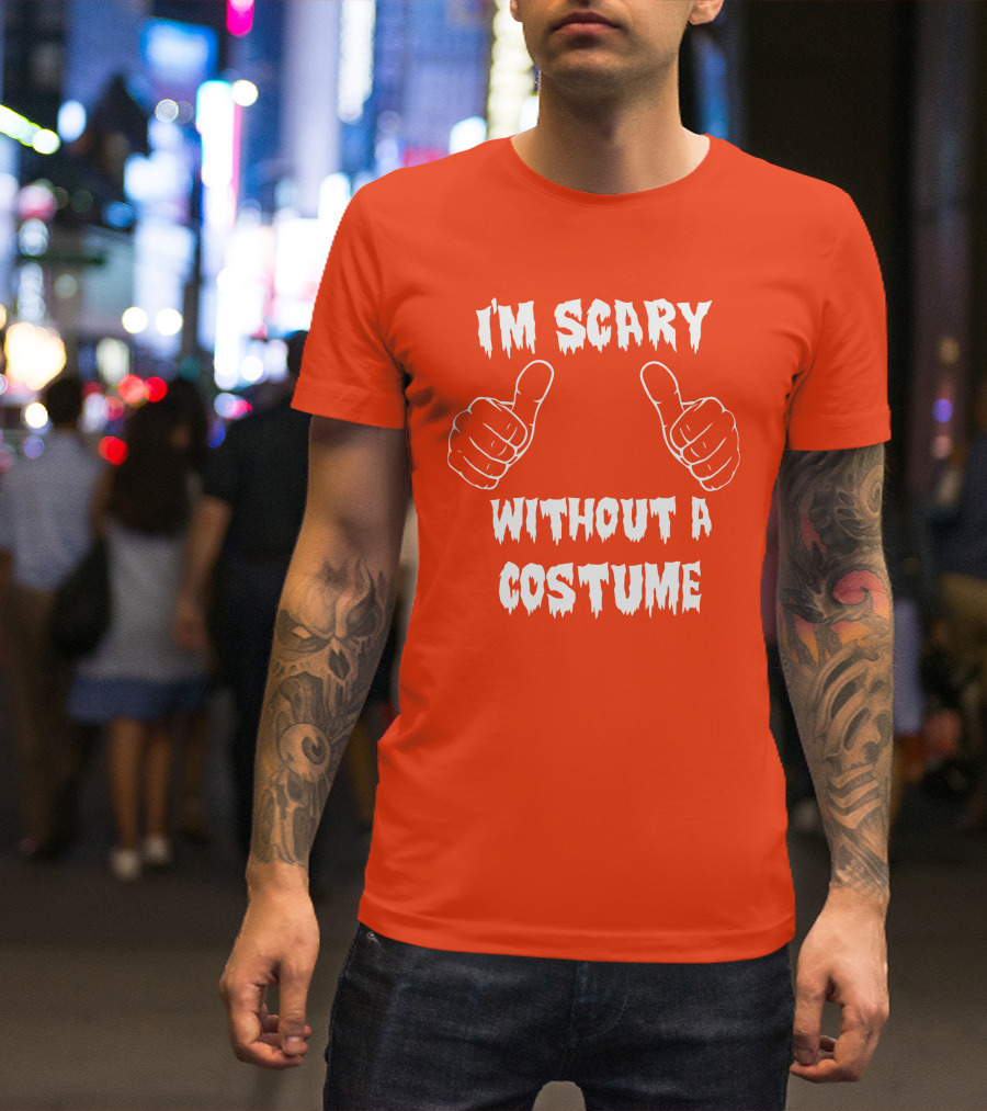 I'm Scary Without A Costume Thumbs Up Sinister Sidney T-Shirt