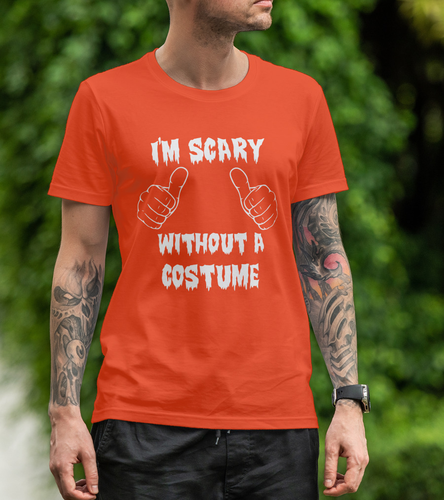 I'm Scary Without A Costume Thumbs Up Sinister Sidney T-Shirt