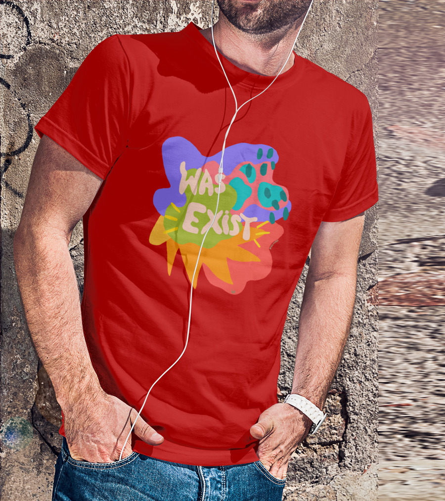 Soleoado Leȯ Was Exist Was Exist Colorful Abstract T-Shirt