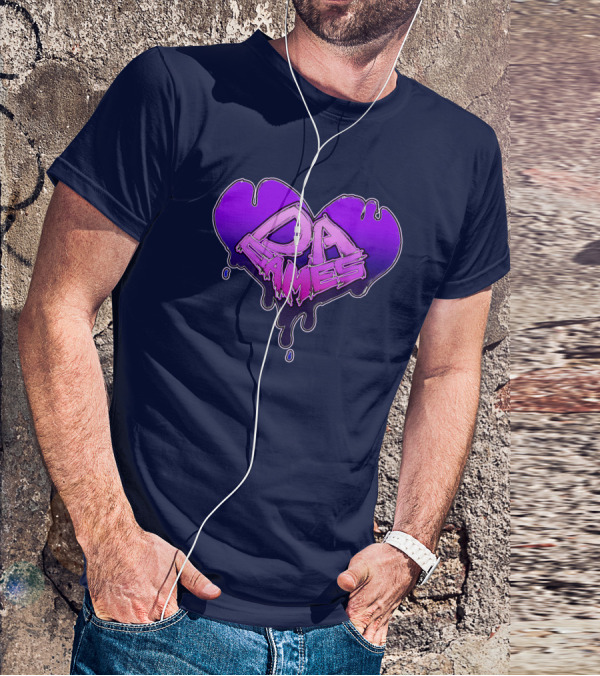 DAValentine Heart Drip Design DA Games Will Ryans Store T-Shirt