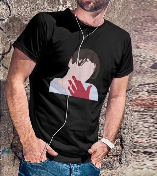 Billy Loomis Graphic Red Hand Monochrome Face T-Shirt