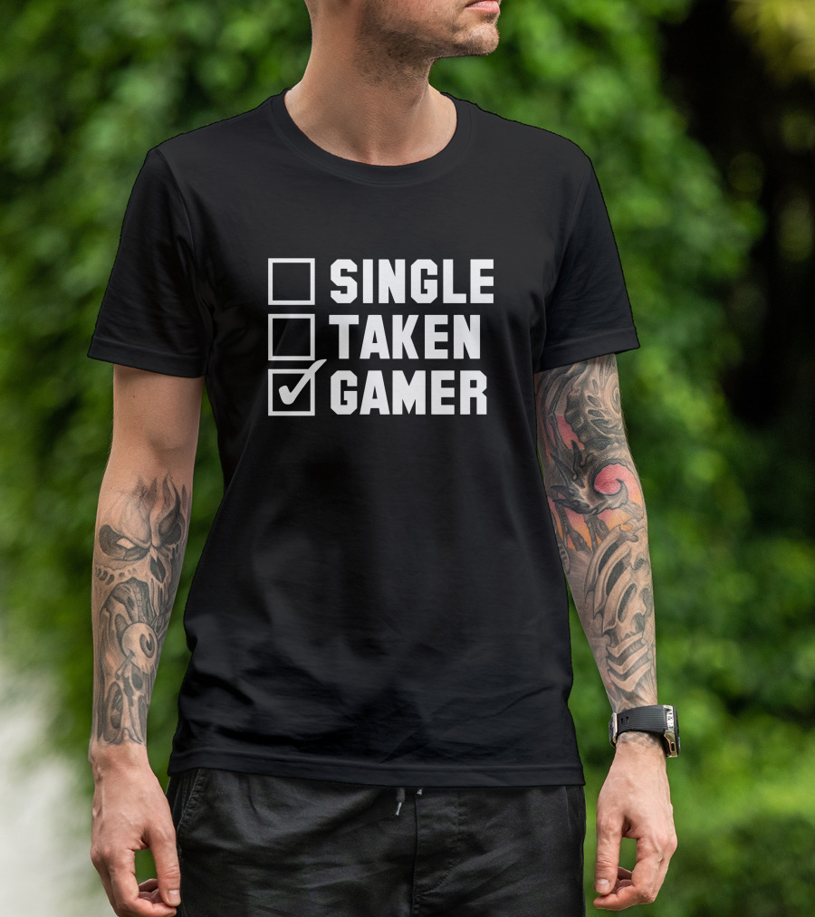 Single Taken Gamer Spacey Soda2 T-Shirt