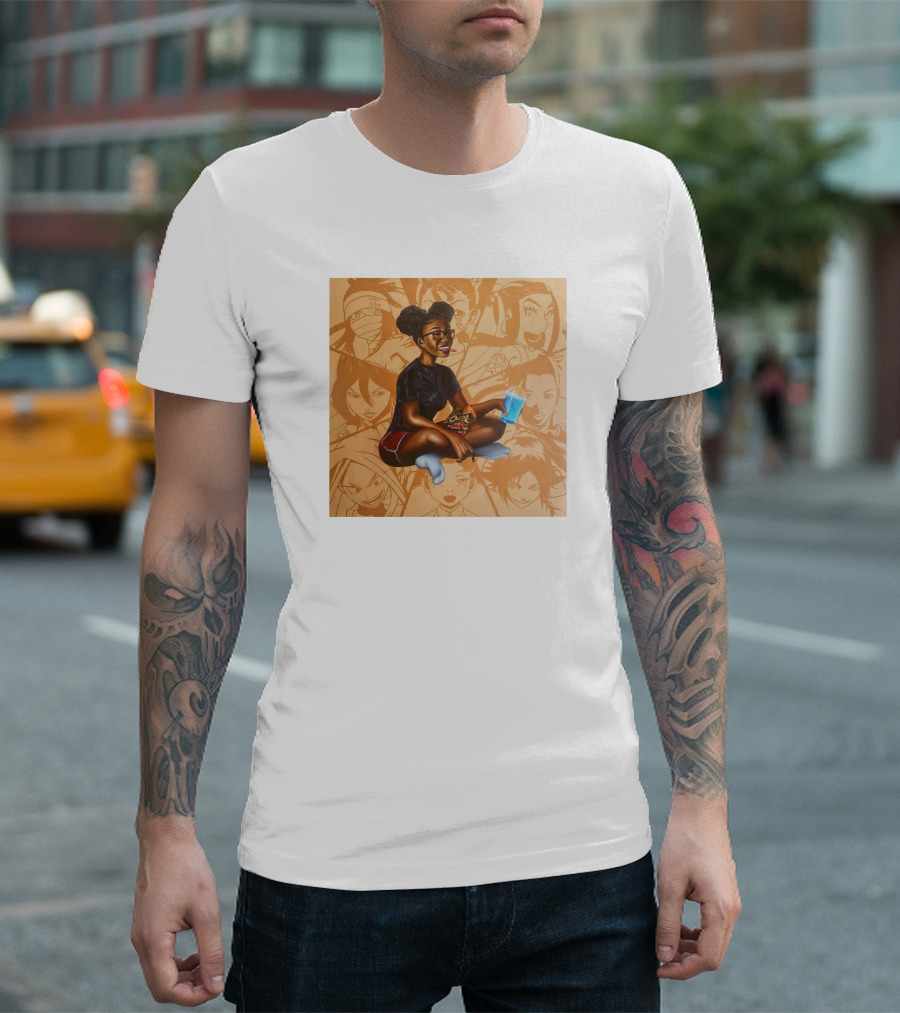 Huey Dynamite Screen Time Fine Be Greedier Anime Character Juice Chips T-Shirt