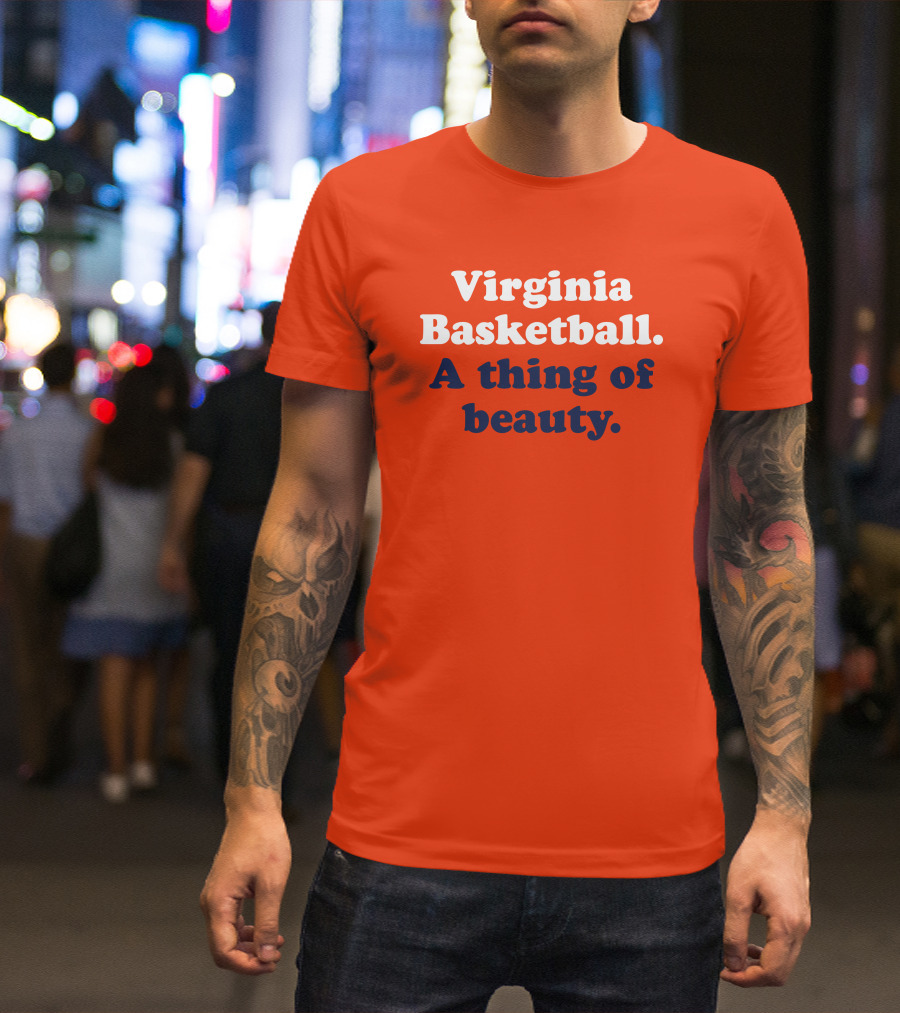 Virginia Basketball A Thing Of Beauty Orange T-Shirt