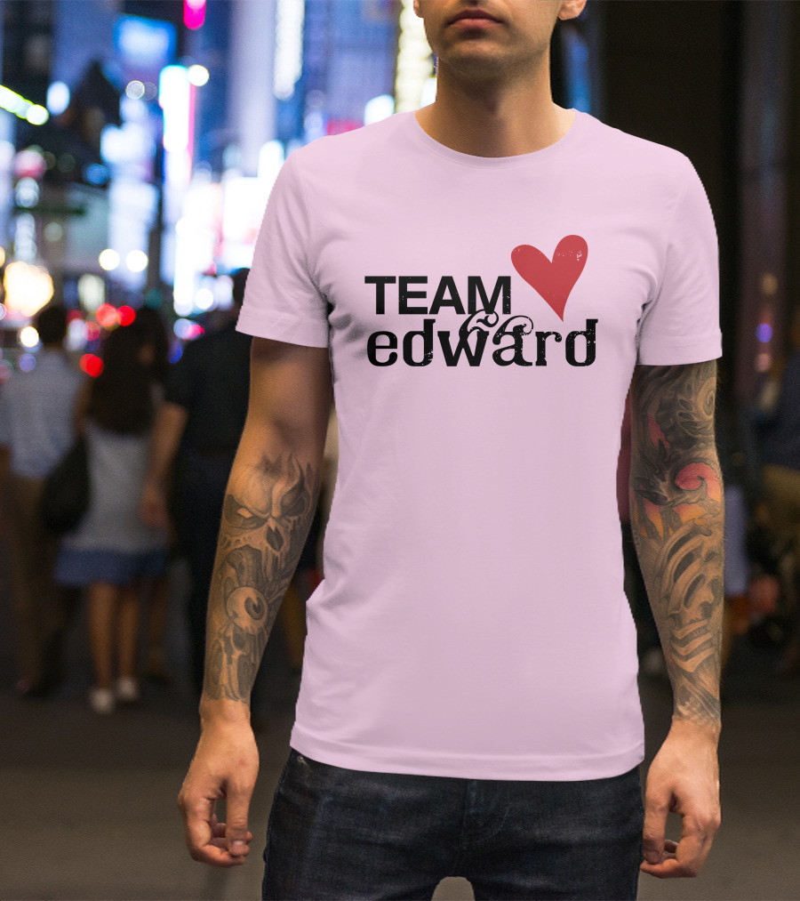 Team Edward Heart Taylor Lautner SNL T-Shirt