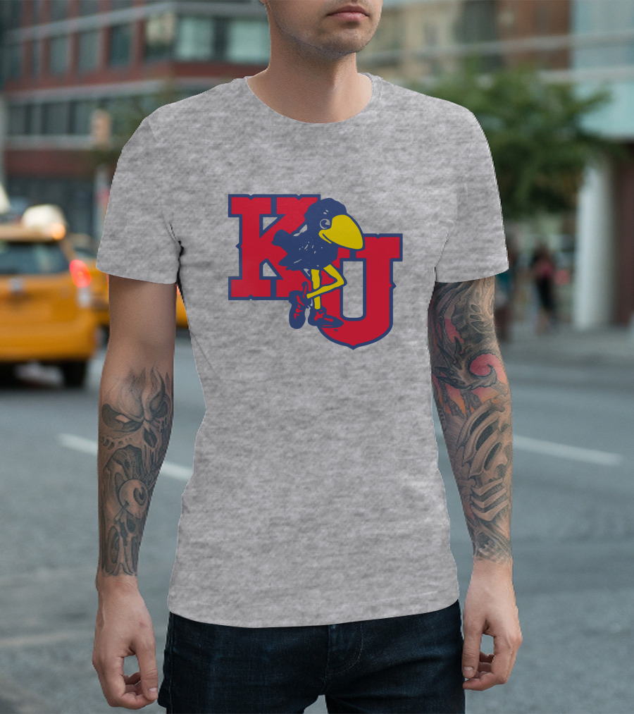 KU Homefield Vintage Long Leg Jayhawk T-Shirt