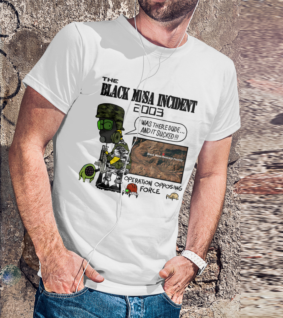 The Black Mesa Incident 2003 Operation Opposing Force Bootleg Bart Style Maurs T-Shirt