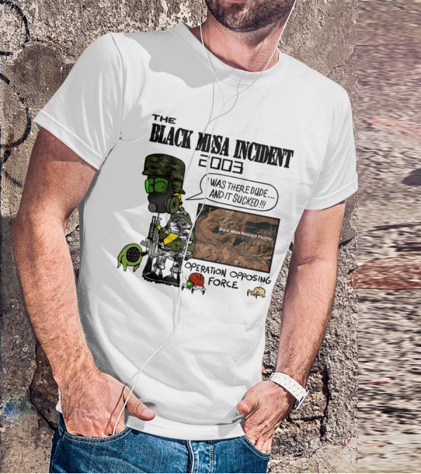 The Black Mesa Incident 2003 Operation Opposing Force Bootleg Bart Style Maurs T-Shirt