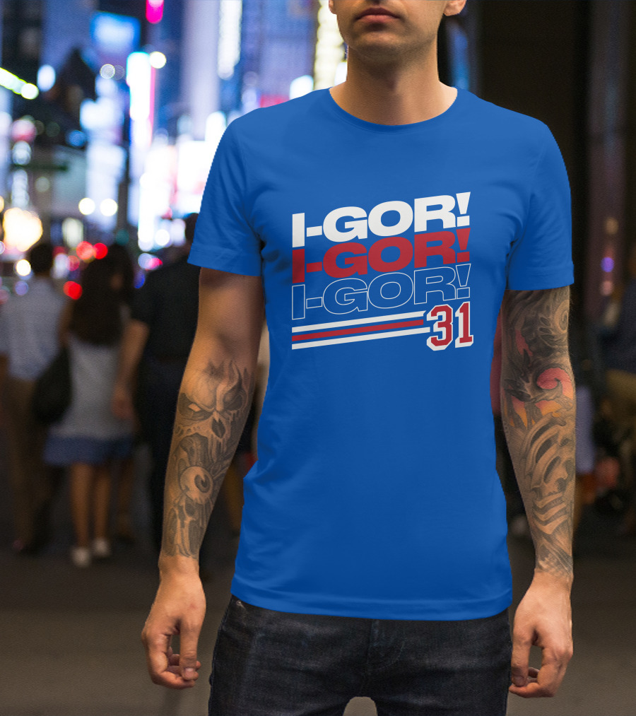 We Bleed Blue NYC Merch Store I-Gor I-Gor I-Gor 31 T-Shirt