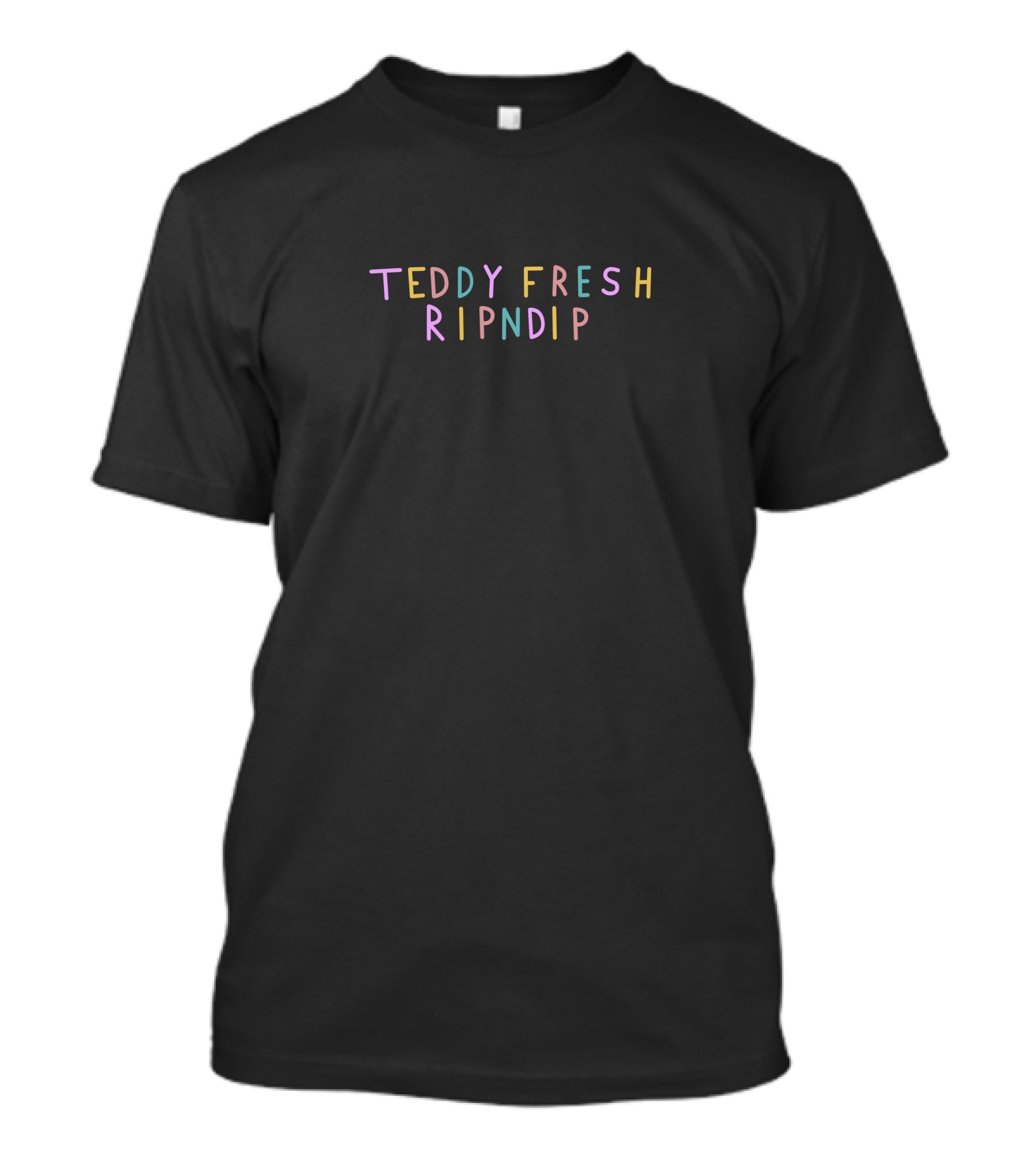 Teddy Fresh Ripndip Colorful Lettering Collaboration T-Shirt