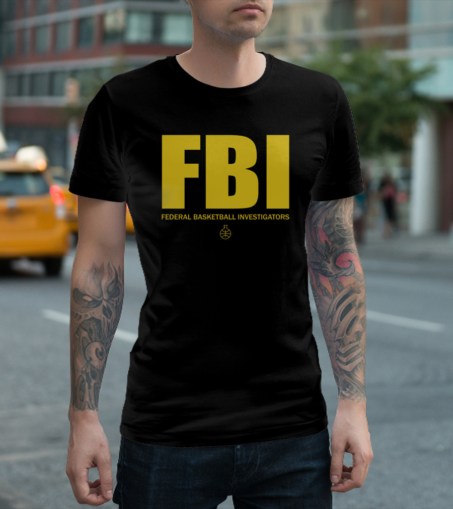 FBI Federal Basketball Investigators Basketball T-Shirt