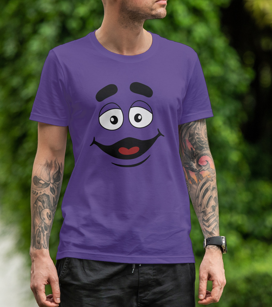 Grimace Smile Face McDonald's Character T-Shirt