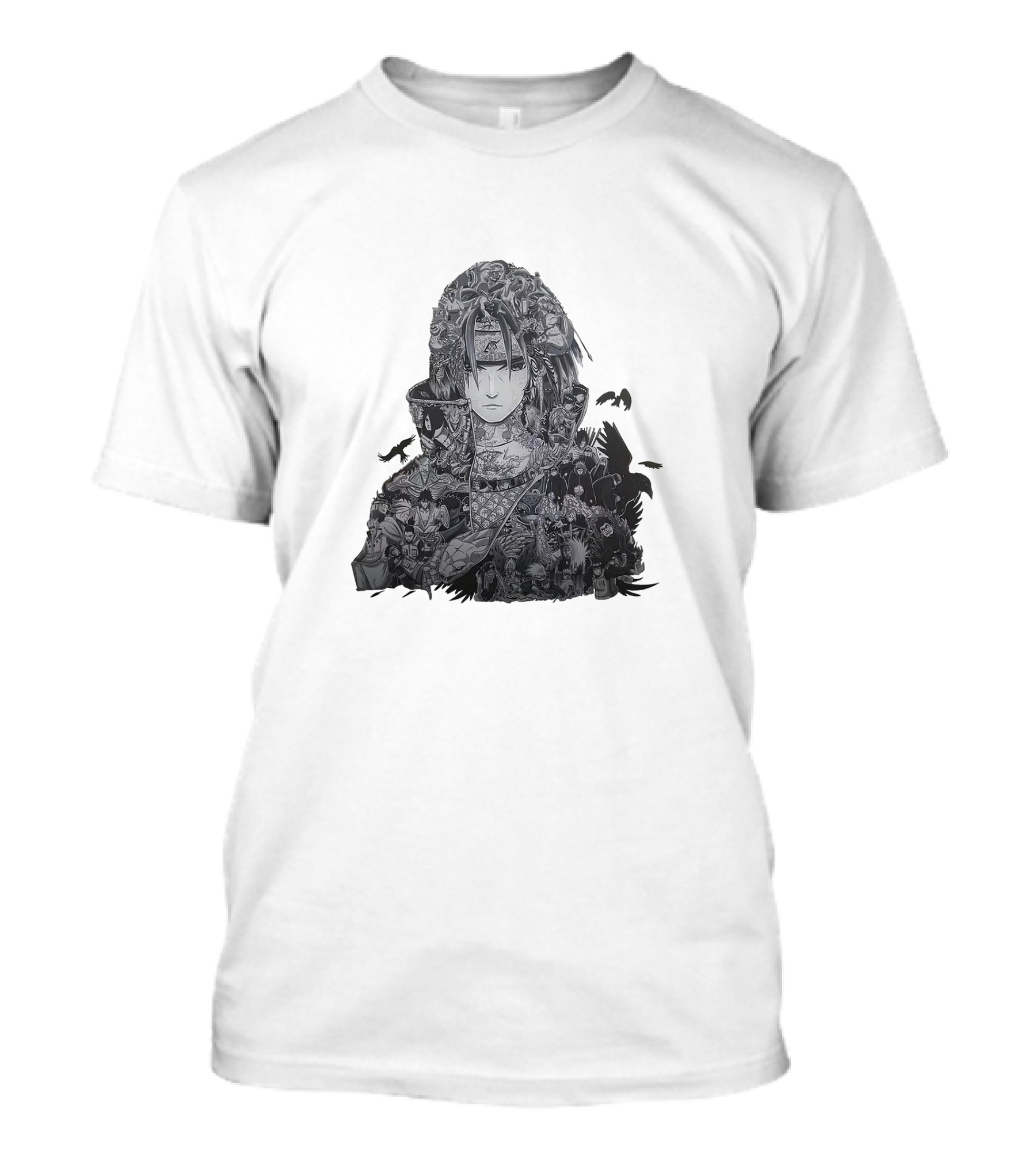 Akatsuki Itachi Uchiha Manga Collage Crows T-Shirt
