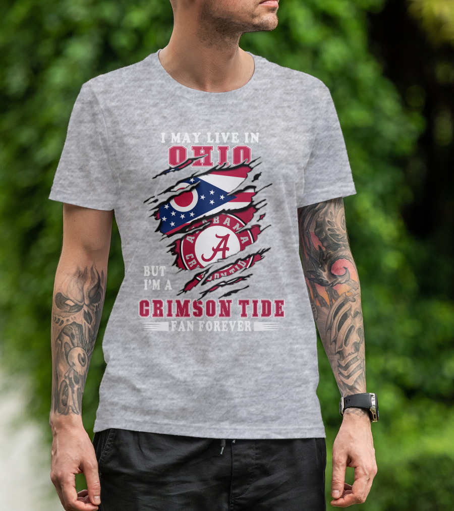 Ohio State To Alabama Crimson Tide Fan Forever T-Shirt