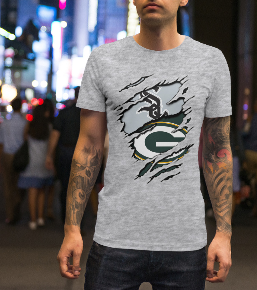 Packers White Sox Logo Mashup T-Shirt