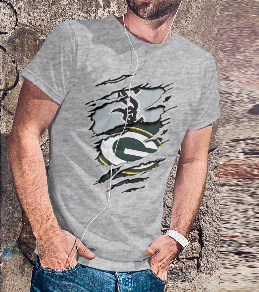 Packers White Sox Logo Mashup T-Shirt