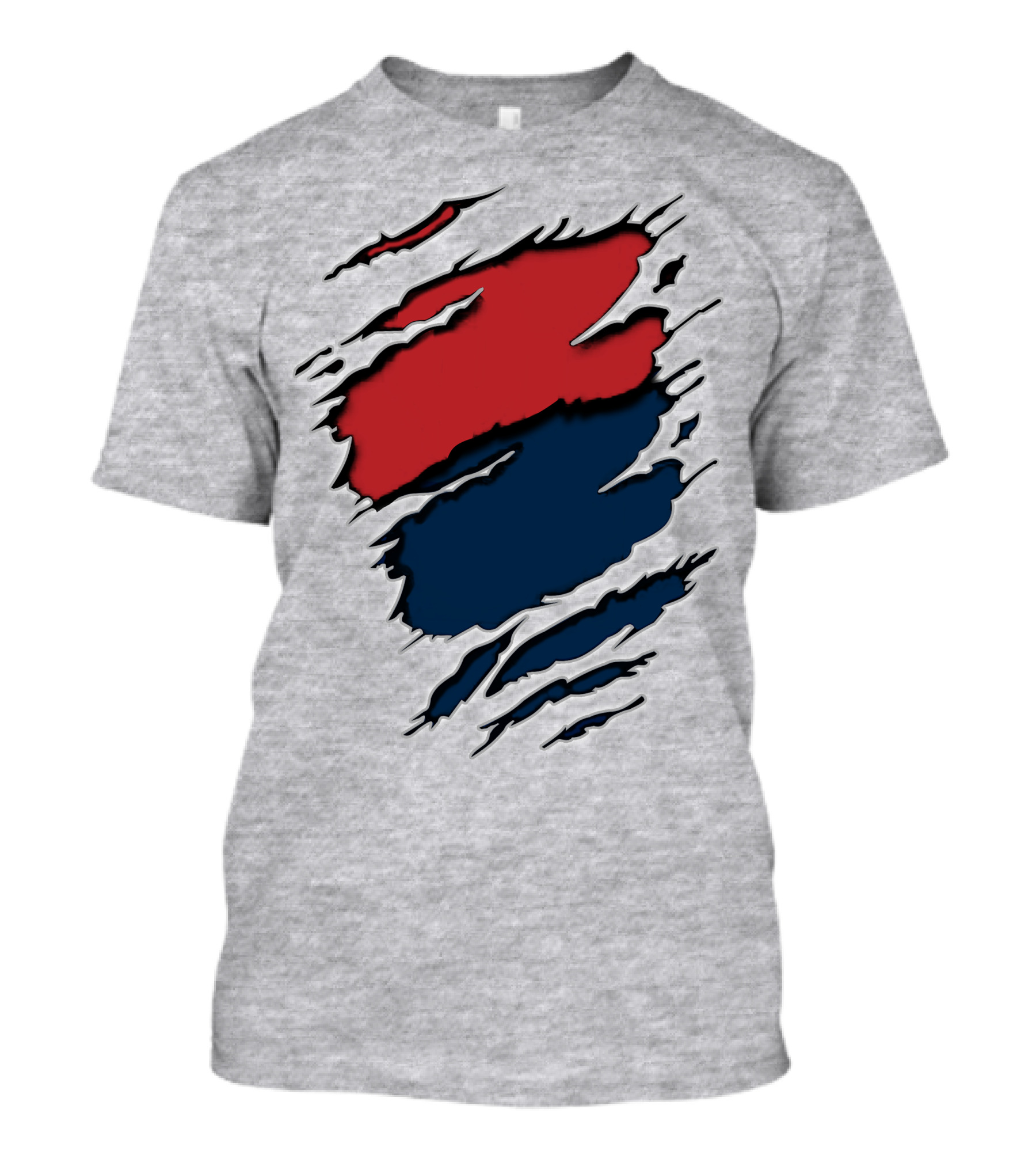 Cow Car Two-Tone Rip Claw Marks T-Shirt